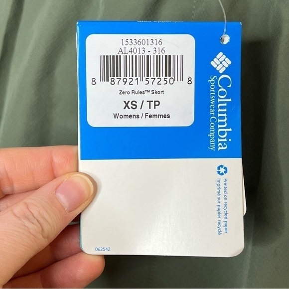 COLUMBIA Zero Rules Mini Skort Gorpcore Athletic Under Shorts - Picture 11 of 12